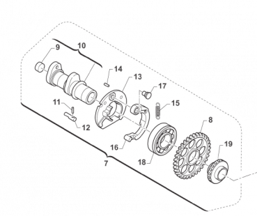 Nockenwelle Auslaß CPL, MX, # F28689.530.